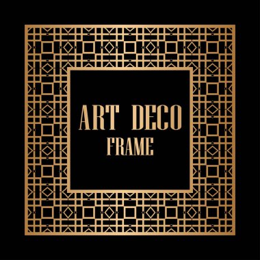 art deco çerçeve