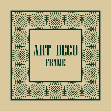art deco çerçeve