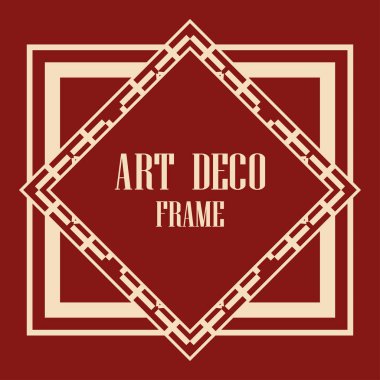 art deco çerçeve
