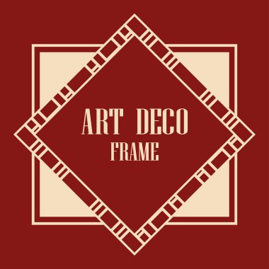 art deco çerçeve