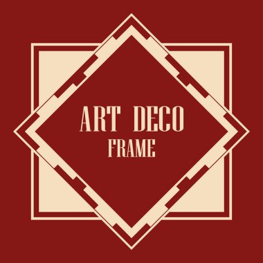 art deco çerçeve