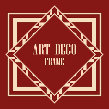 art deco çerçeve