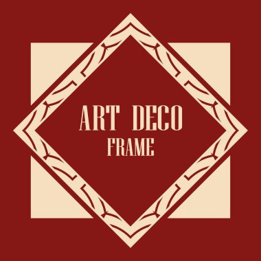 art deco çerçeve
