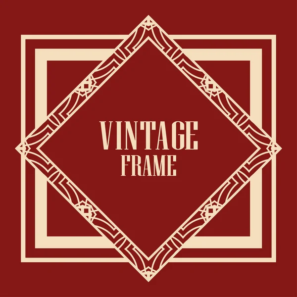 Art Deco Frame Stock Vector