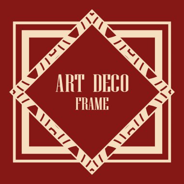art deco çerçeve