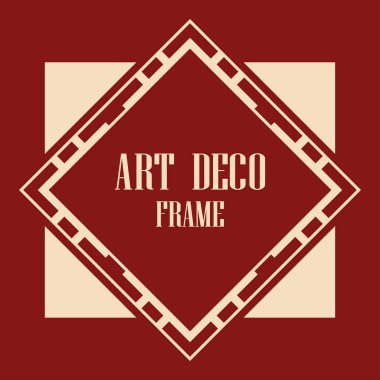 art deco çerçeve