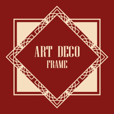 art deco çerçeve