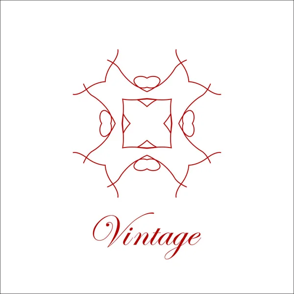 Logo ornemental vintage — Image vectorielle