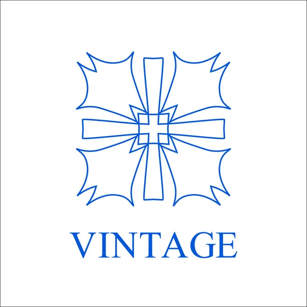 Vintage decoratieve logo — Stockvector