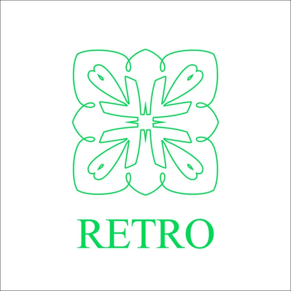 Logotipo ornamental vintage — Vetor de Stock