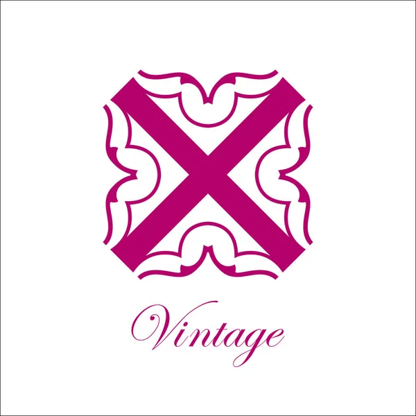 Vintage ozdobne logo — Wektor stockowy