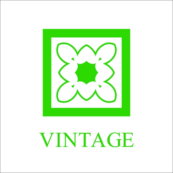 Vintage ozdobne logo — Wektor stockowy