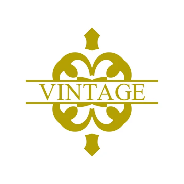 Étiquette ornementale vintage — Image vectorielle
