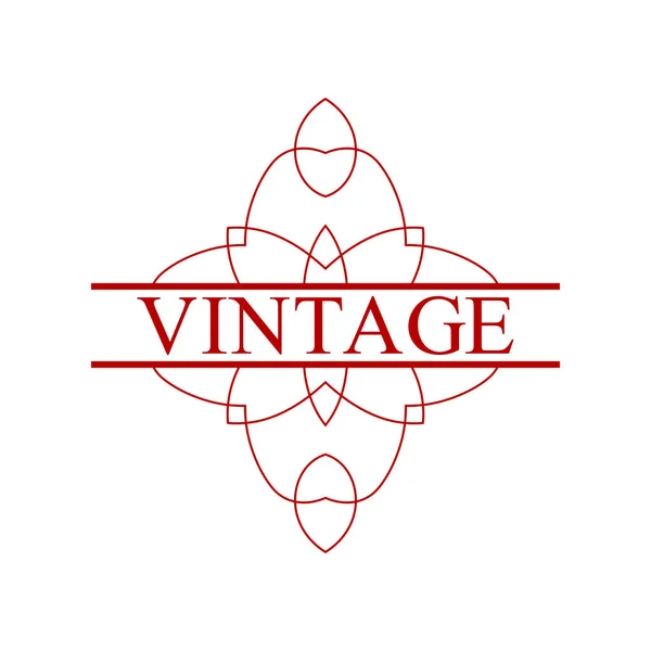 Étiquette ornementale vintage — Image vectorielle
