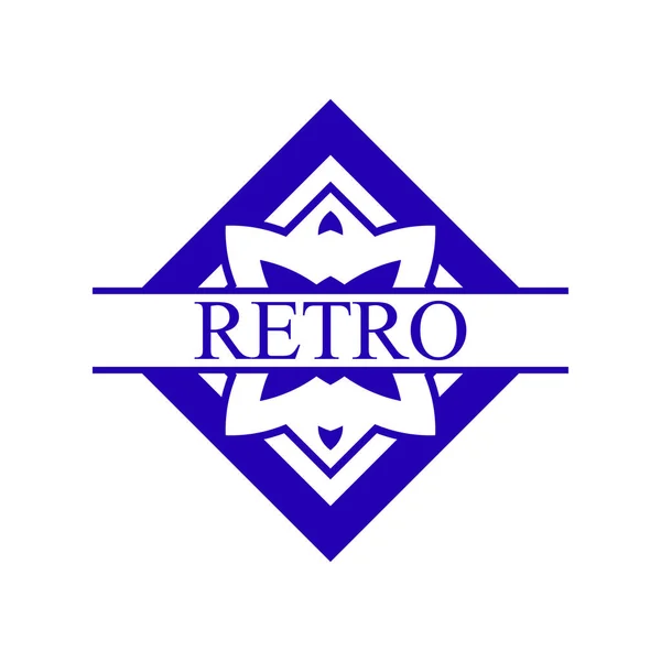 Rótulo ornamental vintage — Vetor de Stock