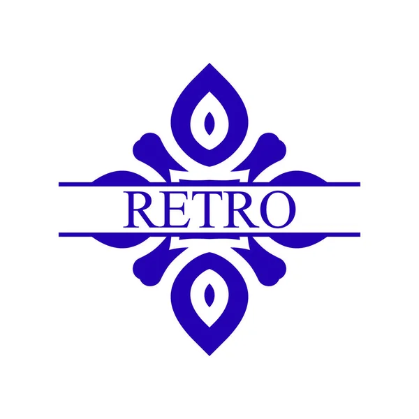 Rótulo ornamental vintage — Vetor de Stock