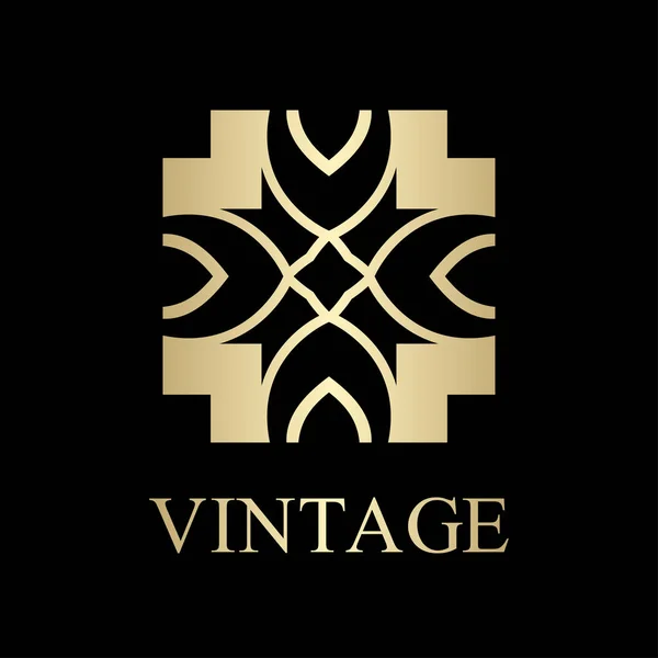 Logo ornamental vintage — Vector de stock