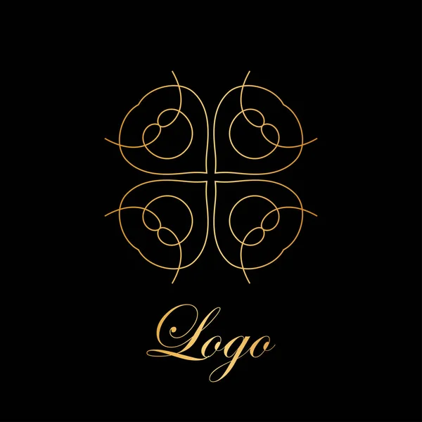 Logotipo ornamental vintage — Vetor de Stock