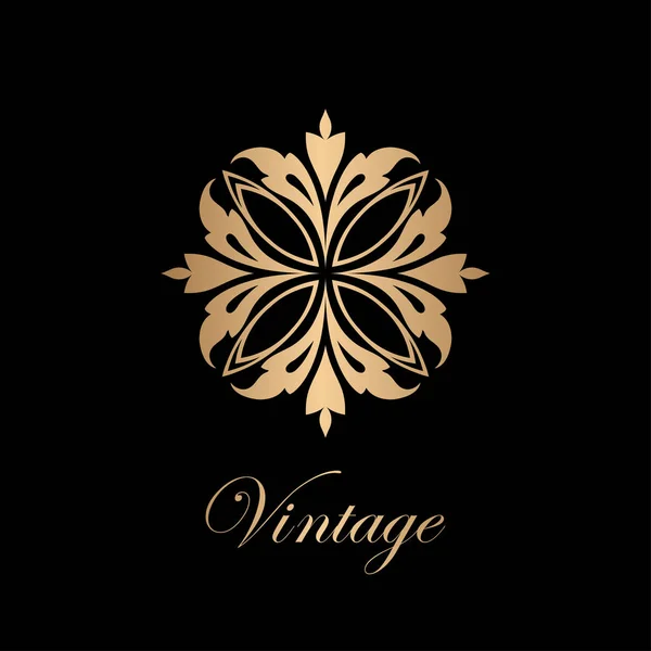 Logotipo ornamental vintage — Vetor de Stock