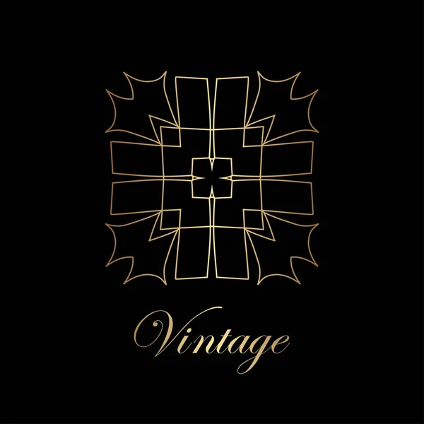 Logotipo ornamental vintage —  Vetores de Stock