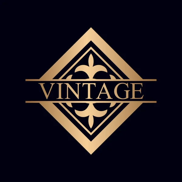 Logo ornamental vintage — Vector de stock