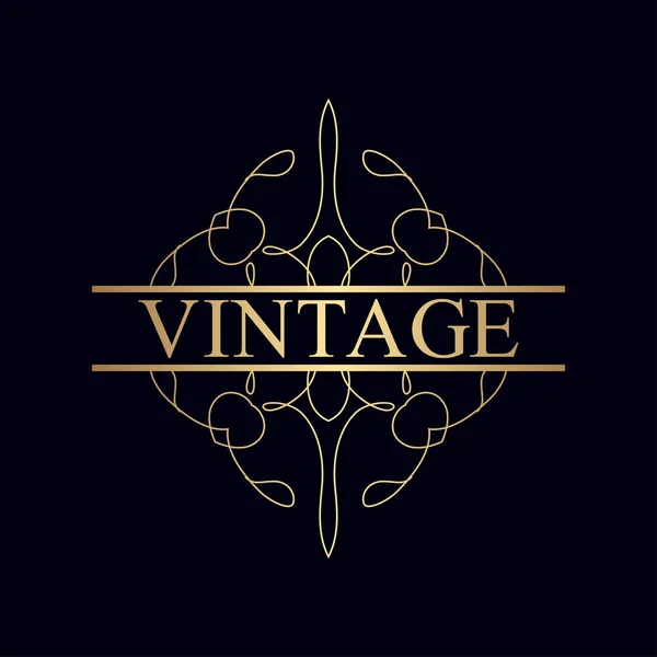 Logo ornemental vintage — Image vectorielle