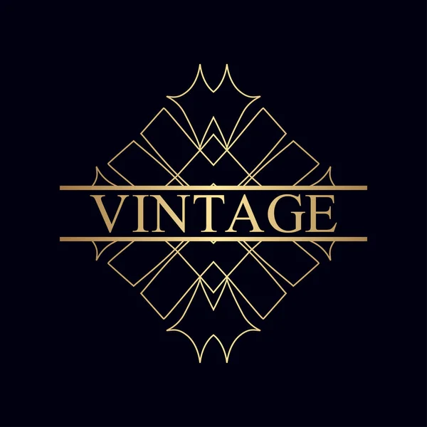 Logo ornamental vintage — Vector de stock