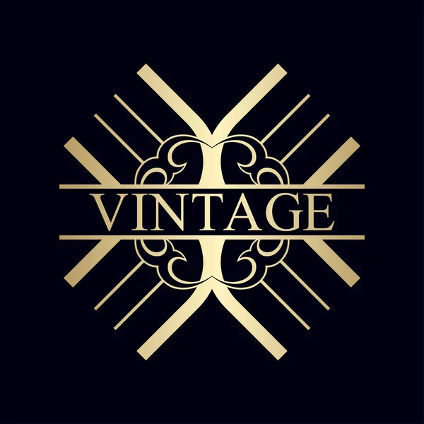 Logo ornamental vintage — Vector de stock