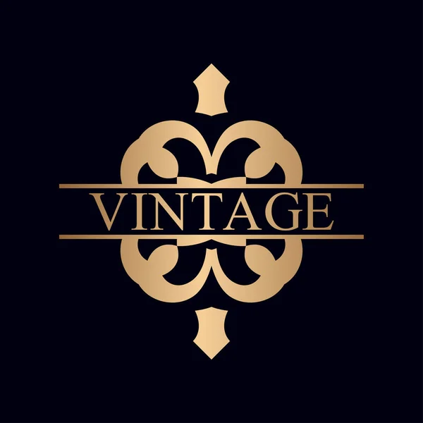 Logo ornamental vintage — Vector de stock