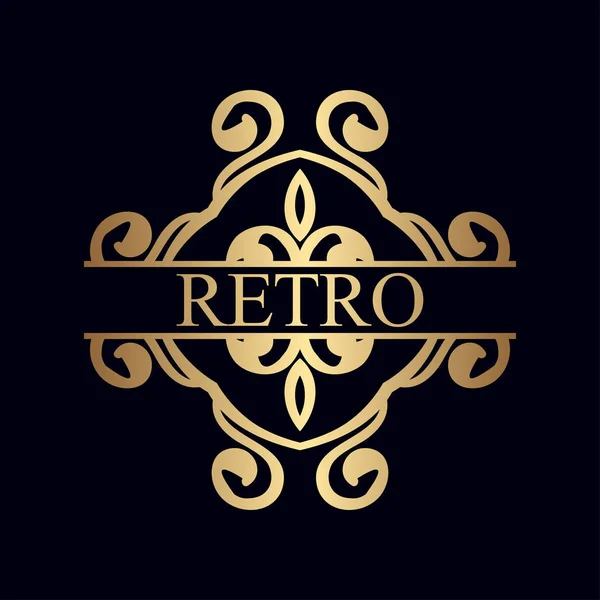 Logotipo ornamental vintage — Vetor de Stock