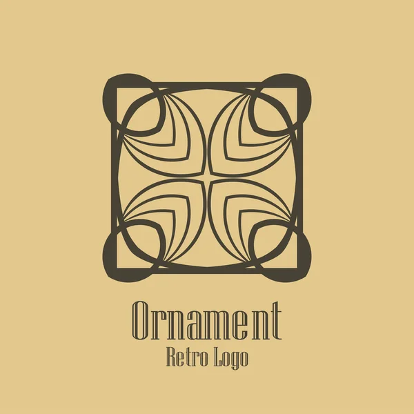 Logo vintage art déco — Image vectorielle