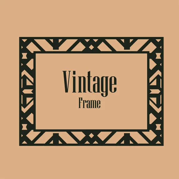 Art Deco border frame — Stock Vector