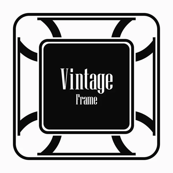 Vintage art deco frame — Stock Vector