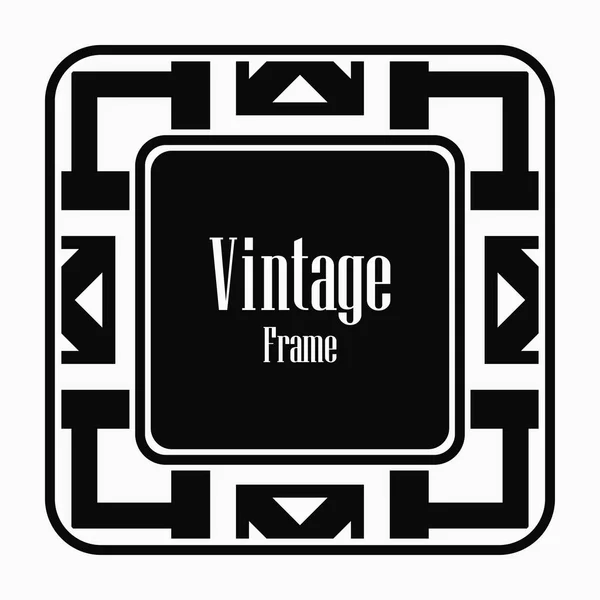 Vintage art deco frame — Stock Vector