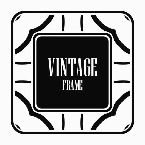 Vintage art deco frame — Stock Vector