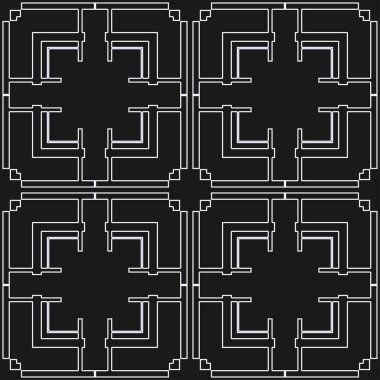 art deco dikişsiz desen