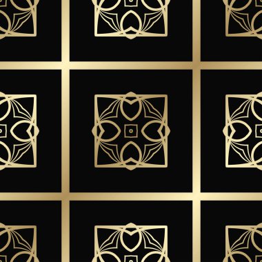 art deco dikişsiz desen