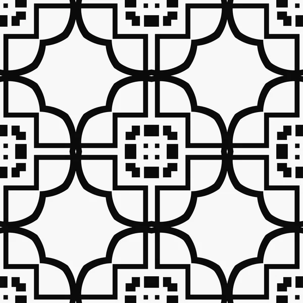 Abstracto Art Deco Azulejos Inconsútil Patrón Vectorial Textura Geométrica Fondo — Vector de stock