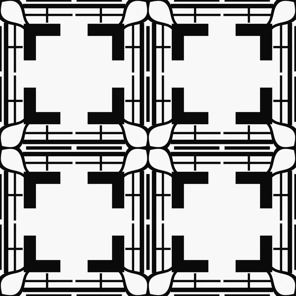 Абстрактное Деко Tiles Seamless Vector Path Геометрическая Фактура Повторяющийся Фон — стоковый вектор
