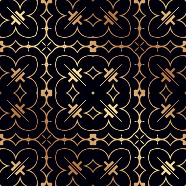 art deco dikişsiz desen