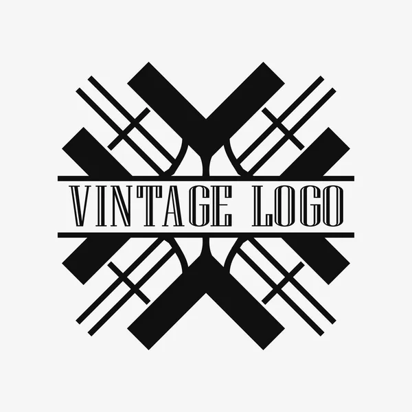 Art Deco logotipo ornamental —  Vetores de Stock