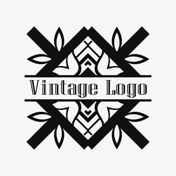 Logo decorativo Art Deco — Vector de stock