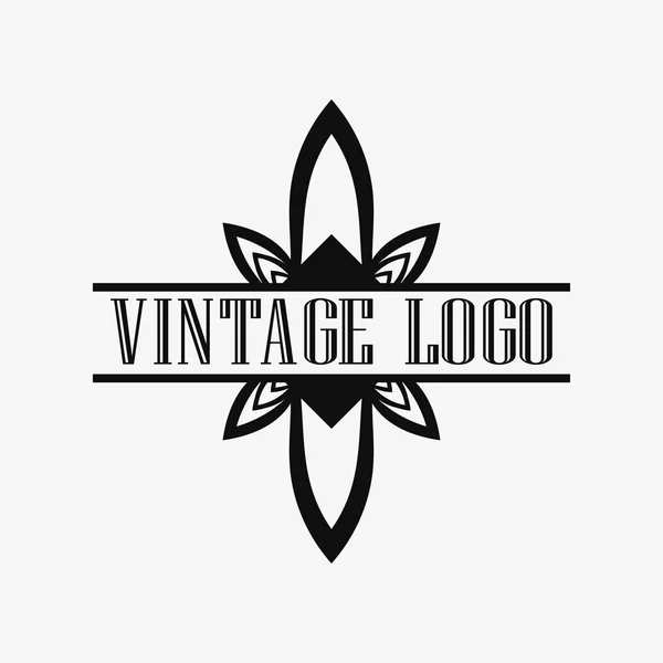 Art Deco logotipo ornamental — Vetor de Stock