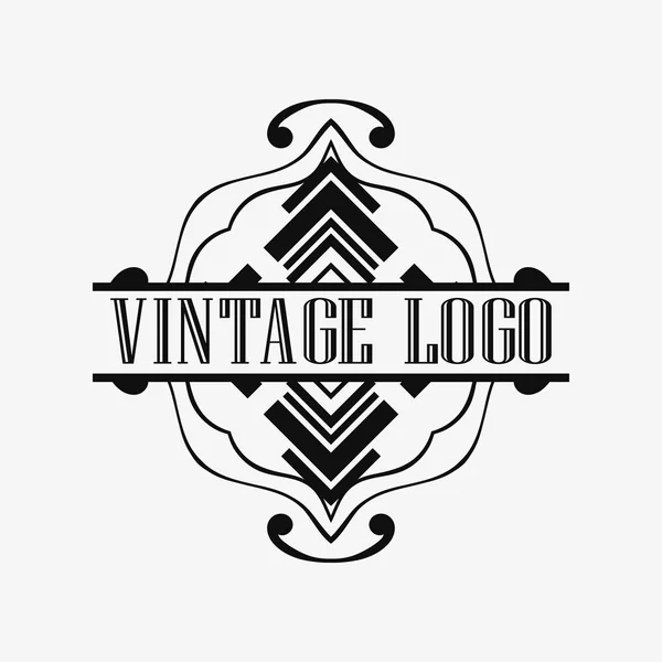 Art Deco prydnads logotyp — Stock vektor