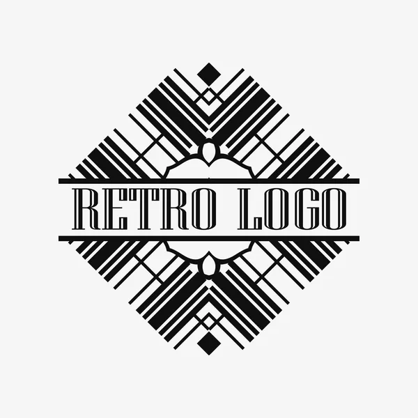 Logo decorativo Art Deco — Vector de stock