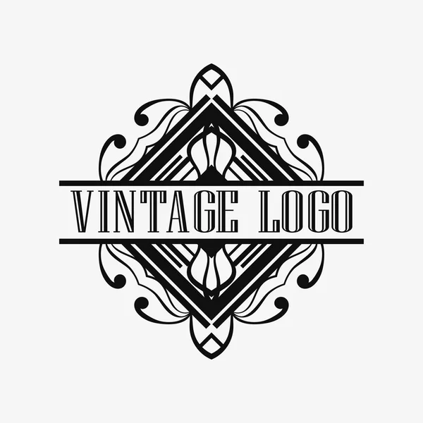 Art Deco logotipo ornamental — Vetor de Stock