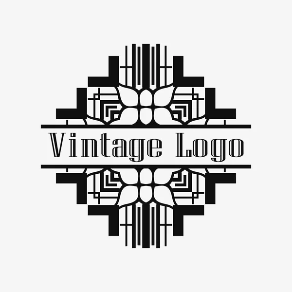 Logo decorativo Art Deco — Vector de stock