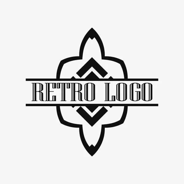 Art Deco logotipo ornamental — Vetor de Stock