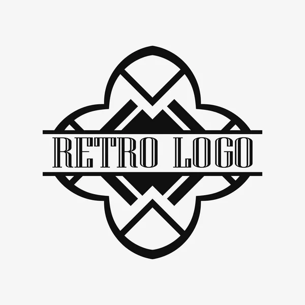 Art Deco logotipo ornamental — Vetor de Stock