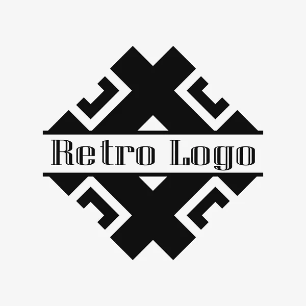 Art Deco logotipo ornamental — Vetor de Stock